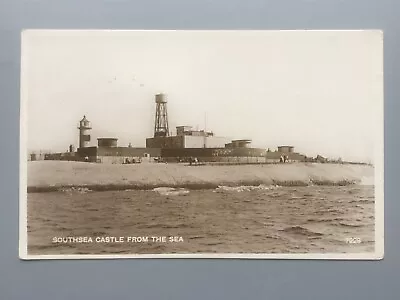 Southsea Castle Interesting View From The Sea 1920s? RP Postcard Portsmouth • £3.99