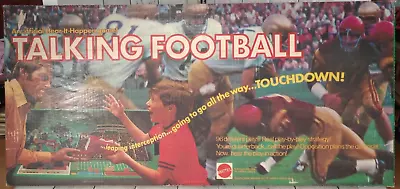 Vintage Mattel 1977 Talking NFL Football #3981 Board Game • $44.99