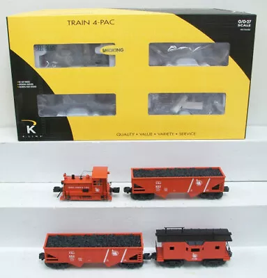 K-Line K1402 CNJ Plymouth Switcher O Gauge Diesel Freight Train Set LN/Box • $104.02