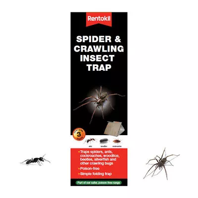 Rentokil - Spider & Crawling Insect Trap - Ants Spiders Woodlice & Cockroaches • £6.34