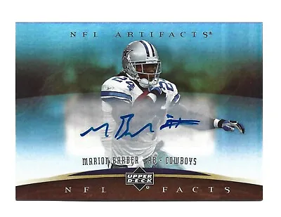 Marion Barber AUTOGRAPH RIP Dallas Cowboys 2007 Upper Deck Artifacts AUTO Card • $19.99