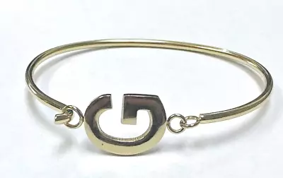 QVC Steel By Design Block Initial G Bangle Bracelet 7-1/4  • $29.99