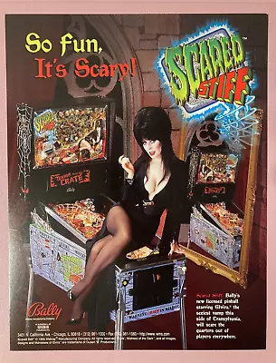 Bally Elvira Scared Stiff NOS Original Pinball Flyers Lot Of 5 • $39