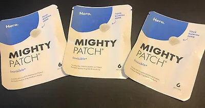$12 • Buy (3) Hero Mighty Patch Invisible+ (6 Patch Sample Sleeve) Total Of 18 Patches