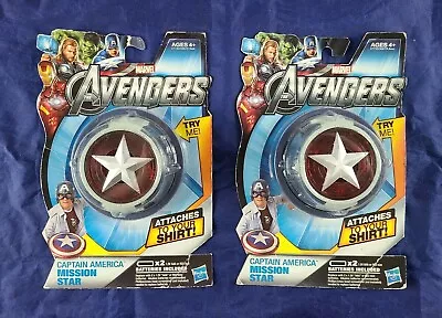 Hasbro Marvel The Avengers Captain America Mission Star Pretend Play 2 Pack • $12.98