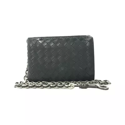 Bottega Veneta Men's Intrecciato Bifold Wallet With Chain • $160.80