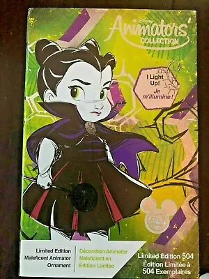 New 2019 Disney D23 Expo Animators Collection Maleficent Light Up Ornament • $99.50