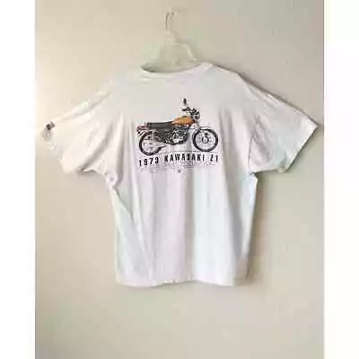 Vintage Turn One Single Stitch 1973 Kawasaki Z1 Heritage Motor Wear T-Shirt XL • $35