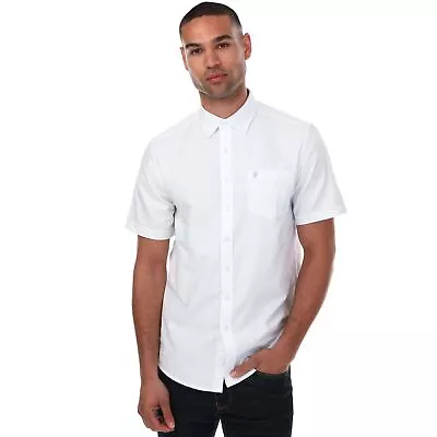 Men's Farah Drayton Short Sleeve Shirt In White • £31.99