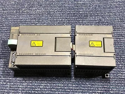 Siemens S7-200 6es7 214-1ad23-0xb0 W/ 223-1bh22-0xa0 Em223 Module And 64k Memory • $222