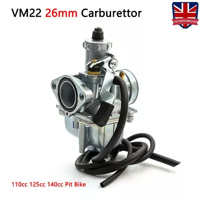 Pitbike Dirtbike VM22 26mm Mikuni Carburettor Carb 110cc 125cc 140cc Pit Bike UK • £23.89