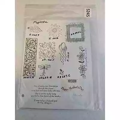 Lot Of Unmounted Rubber Stamps Vintage Magenta Dainty Designs Mothers Day • $12.60