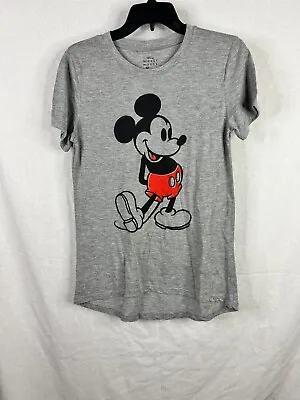 Mickey Mouse Double Sided White T Shirt M Medium 100% Cotton #2464.5 • $6.99