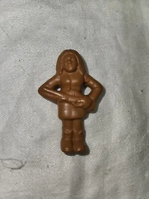 Vintage 1950s MARX? 55mm Vinyl Cowgirl With Rifle Chubby Face Fat Body • $15