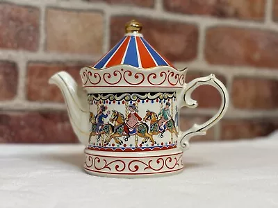 Vintage Sadler Edwardian Entertainments Carousel Teapot - Staffordshire England • $25