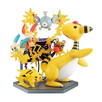 G.E.M.EX Series Pokemon Type Electric Power 160mm Figure Ampharos Pikachu JAPAN • $218