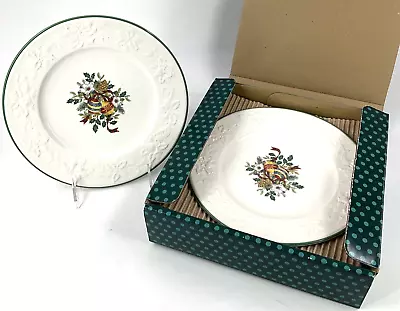 Mikasa Holiday Season Salad Dessert Plate  8 5/8  Set Of 4 NEW IN BOX Christmas • $75.24