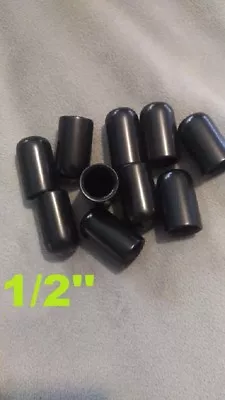 QT (10) Round Rubber Vacuum Caps Dust Cap Thread Protector Pipe Cover 1/2'' I.D. • $6.55