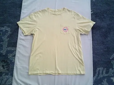 Men's Pre-Owned Vineyard Vines T-Shirt Yellow With Blue Whale Logo Size L • $12.99