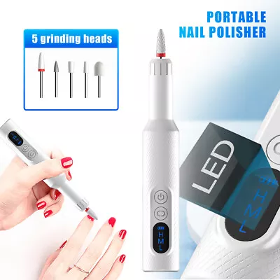 Professional Electric Nail File Drill Manicure Tool Pedicure Machine Set Kit • $24.98