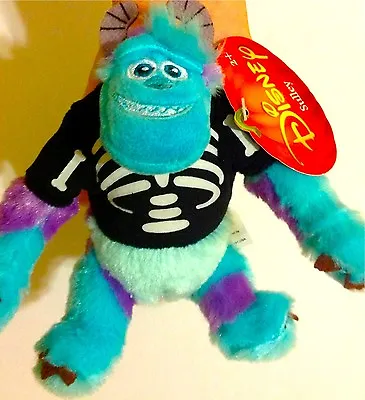 Disney Pixar Monsters University Sulley Plush Doll Halloween Bones Skeleton Boo • $16.75