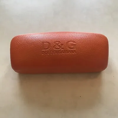 Dolce & Gabbana Sunglasses Case Orange Leather • $14.95