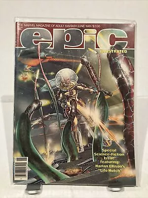 VINTAGE EPIC ILLUSTRATED June 1981 (In Magazine Bag With Board) • $14.40