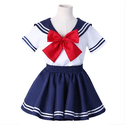 Girls Sailor Moon JK Japanese High School Uniform Pleated Costume Skirt Outfit • $25.58