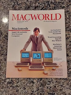 VINTAGE MACWORLD Premier Issue #1 1984 The Macintosh Magazine Steve Jobs RARE • $115