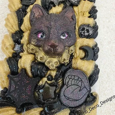 $38 • Buy Demon Kitty Creepy Cute Witch Tarot Goth Decoden Phone Case Samsung Galaxy S20+
