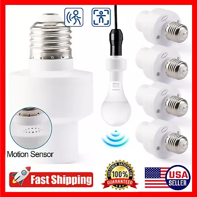 1-10PCS  Radar Motion Sensor LED Light Base Adapter E27 Lamp Bulb Holder Socket • $32.99