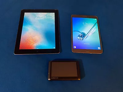 Apple IPad 2 Samsung Galaxy Tab 2 And Garmin GPS Bundle • $9.99