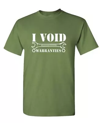 I Void Warranties - Auto Mechanic Repair Fix Cars - Unisex Cotton T-Shirt Shirt • $12.49