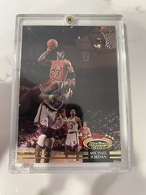 1992/93 Topps Stadium Club Michael Jordan #1 Bulls NM+ Or BETTER • $20