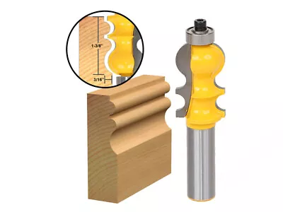 1-3/8  Architectural Molding Router Bit - 1/2  Shank - Yonico 16134 • $19.95