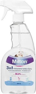 Milton 3 In 1 Antibacterial Surface Spray 500ML FREE FAST SHIPPING • $9.94