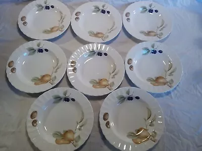 Set Of 8 Mikasa Maxima BELLE TERRE 8 3/4  Rimmed Soup Salad Pasta Bowls • $49.95