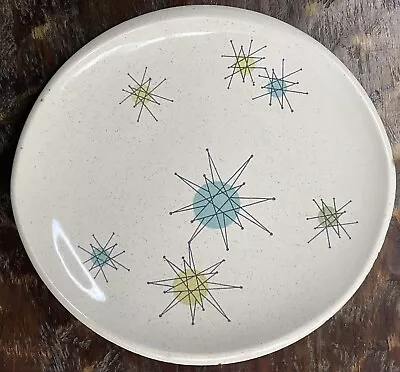 Vintage Starburst Franciscan Mid Century Modern Atomic Green Teal Plate 8 X7.5  • $39.99