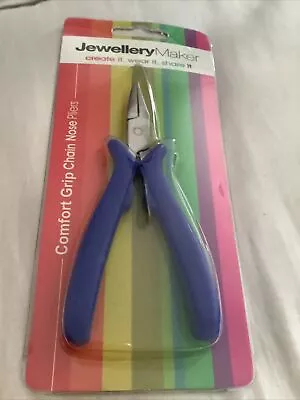 JEWELLERY Maker CHAIN NOSE PLIERS WITH COMFORT GRIP • £4.99