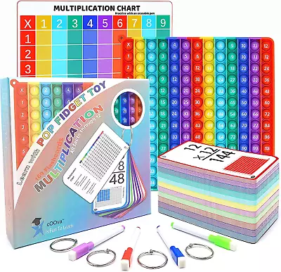 Multiplication Flash Cards + Multiplication Chart - Math Manipulatives Multiplic • $35.16