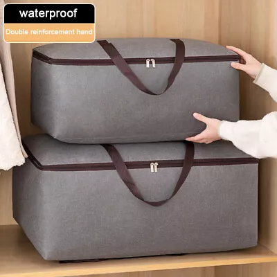 Large Wardrobe Boxes Dustproof Clothes Storage Bags Underbed Ziped Organizer • £5.88