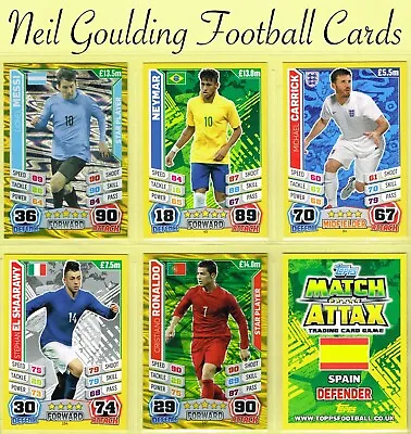 £0.99 • Buy Topps MATCH ATTAX WORLD STARS 2014 ☆ WORLD CUP ☆ Football Cards #1 To #240