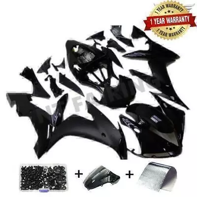 FK Black Injection Plastic Fairing Fit For Yamaha 2004 2005 2006 YZF R1 ABS S004 • $290.99