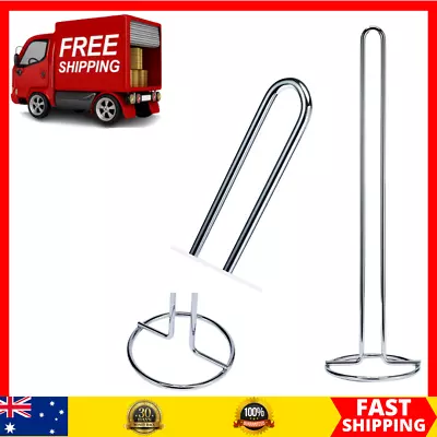 Chrome Toilet Roll Holder+50cm Bathroom Spare Roll Tissue Storage Stand • $6.15