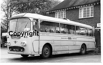 Wallace Arnold WA MYJ764 AEC Reliance Plaxton Dickson Coach B&W Bus Photo • £1.10