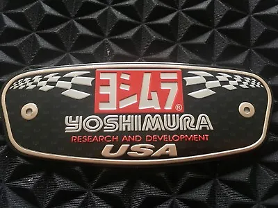 YOSHIMURA USA 3D Motorcycle Exhaust Badge Alloy Sticker Decal Aluminium Bike • £3.50