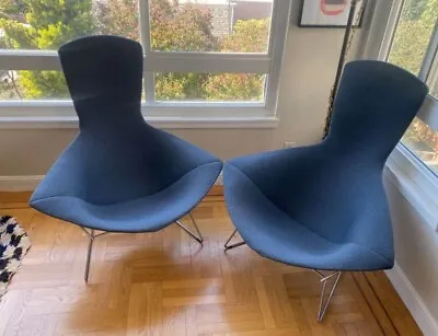 Original 1970's Knoll By Harry Bertoia Mid-Century Bird Chairs (2) • $2500