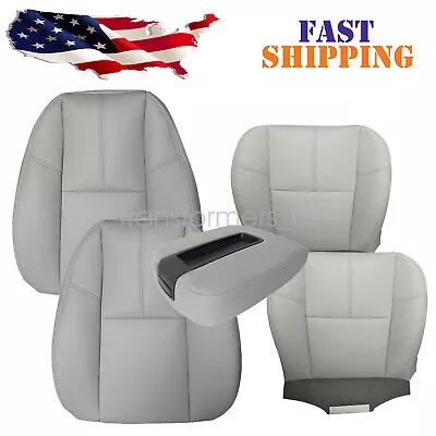 For 07-14 Chevy Tahoe GMC Sierra Driver & Passenger Bottom Top Seat Cover Gray • $93.19