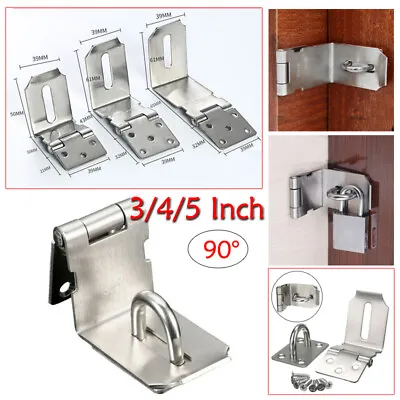 90 Degrees Hasp And Staple Gate Door Shed For Padlock Latch Lock • $6.93