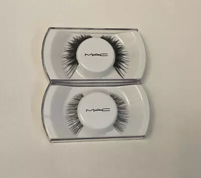 Lot Of 2 M.A.C. MAC BLACK False Eye LASHES #36 & # 70 Natural Look New In Cass • $23.50